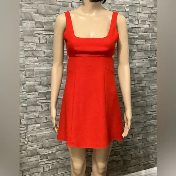 open lace back dress Shantel Red Mini Dress - US 8 main image 1